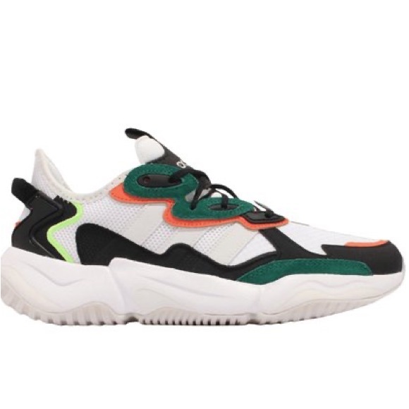 Adidas mens basketball athletic shoes Nirtocgarge green white orange new shoes - Picture 10 of 10